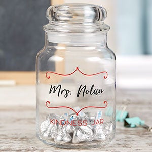 Teacher Classroom Glass Cookie / Treat Jar