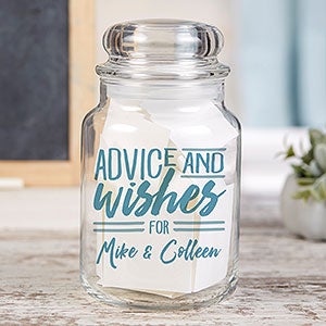 Personalized Wedding Advice & Wish Jar