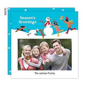 Snowplay Holiday Card - Set of 15