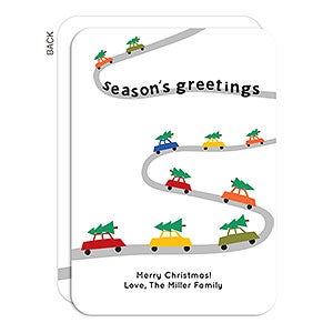 Season Greetings Cars Holiday Card - Set of 15