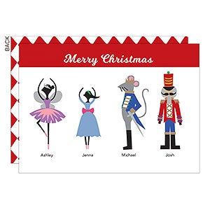 Nutcracker Family Premium Holiday Card - Set of 15