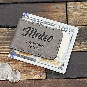 Personalized Magnetic Money Clip Groomsman Gift