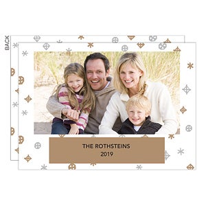 Hanukkah Snowflakes Premium Holiday Card - Set of 15