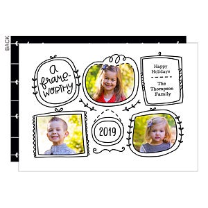 Frameworthy Year Premium Holiday Card - Set of 15