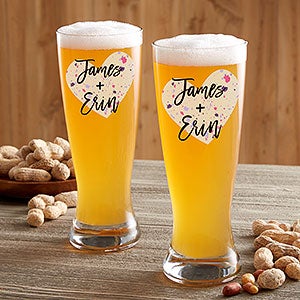 So In Love Valentine's Day Couple Beer Glasses