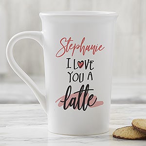 I Love You A Latte Personalized Latte Mug