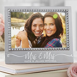 Mariposa Mrs & Mrs Wedding Picture Frame