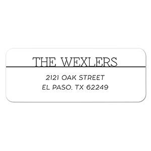 Modern Return Address Labels - 1 set of 60