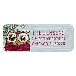 Owl Return Address Labels - 1 set of 60