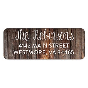 Wood and Tree Return Address Labels - 1 set of 60