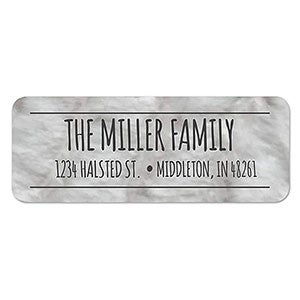 Simply Gray Return Address Labels  - 1 set of 60