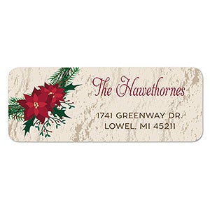 Wreath Return Address Labels - 1 set of 60