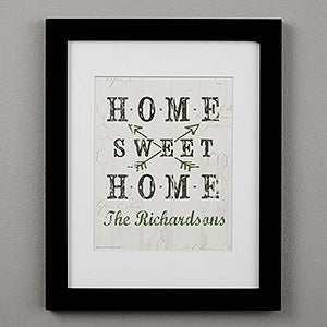 Farmhouse Home 11x14 Personalized Framed Print