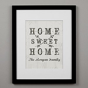 Farmhouse Home 16x20 Personalized Framed Print