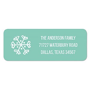 Let It Snow Personalized Return Address Labels - 1 set of 60