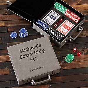 Personalized Poker Chip Set - Add Any Text