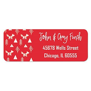 Merry & Bright Personalized Return Address Labels - 1 set of 60