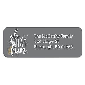 Oh What Fun Address Labels - 1 set of 60