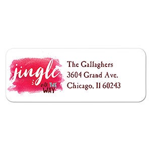 Jingle All The Way Address Labels - 1 set of 60