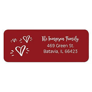 Much Mistletoe Address Labels  - 1 set of 60