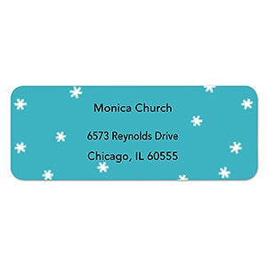 Snowflakes Return Address Labels - 1 set of 60