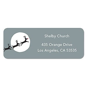 Santa & Sleigh Address Labels - 1 set of 60