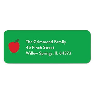 Teacher Apple Tree Return Address Labels - 1 set of 60