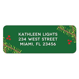 Holly Return Address Labels - 1 set of 60