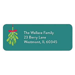 Mistletoe Address Labels  - 1 set of 60