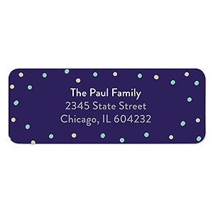 New Year Party Address Labels  - 1 set of 60