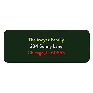 Merry Happy Address Labels  - 1 set of 60