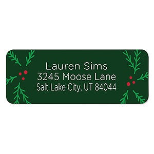 Lettered Christmas Address Labels  - 1 set of 60