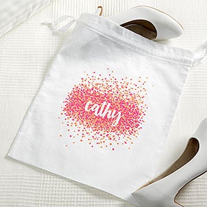 Sparkling Name Personalized Shoe Bag