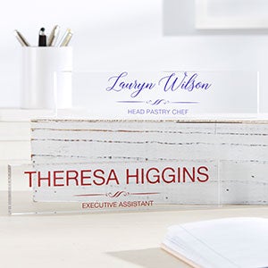 Personalized Acrylic Desk Name Plate