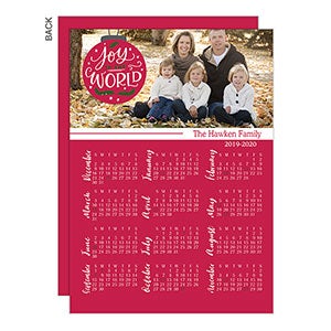 Holiday Photo Premium Calendar Card - Set of 15