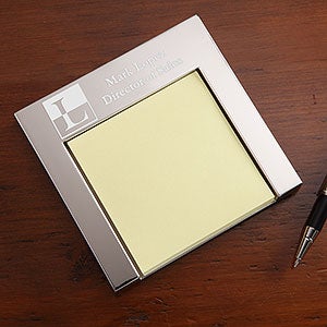 Personalized Post-It Holder - Sophisticated Style