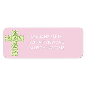 Leaf Cross Return Address Labels - 1 set of 60