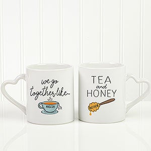 We Go Together Like Tea & Honey Personalized Mug Set