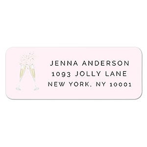 Pop The Champagne Address Labels - 1 set of 60