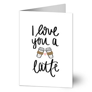 Love You A Latte Premium Greeting Card