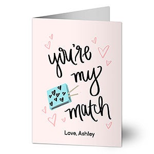 You're My Match Greeting Card