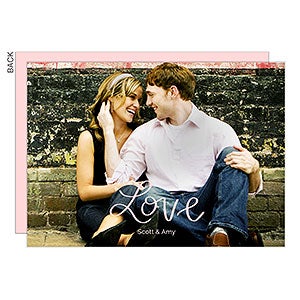 Hand Lettered Love Photo Card - Set of 5