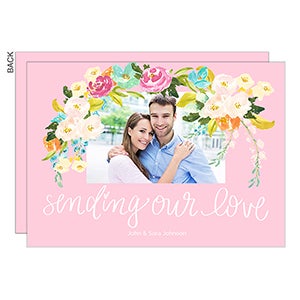 Floral Love Premium Photo Card - Set of 5