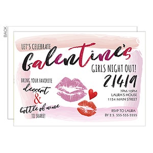 Galentine's Day Party Invitation - Set of 5