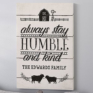 Humble & Kind Farmhouse 16x24 Light Canvas Print