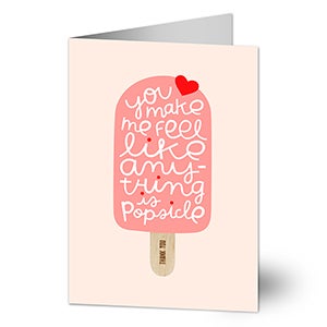 Popsicle Teacher Valentine's Day Greeting Card