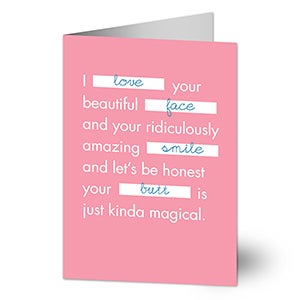 I Love Your... Valentine's Day Greeting Card