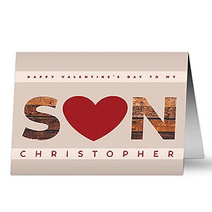 Son Hearts Premium Valentine's Day Greeting Card