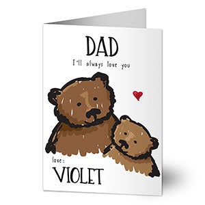 Dad Bear Valentine's Day Greeting Card