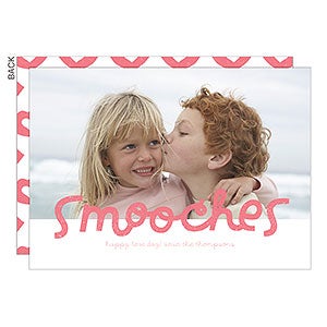 Smooches Valentine's Day Photo Card - Set of 5